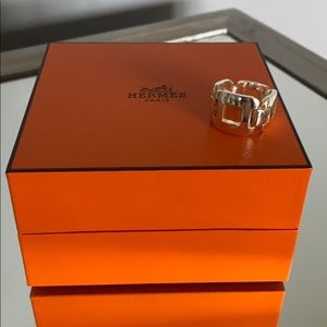 RARE Hermès Hera ring silver size 5 7/8